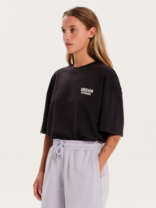Γυναικείο Oversized T-shirt Μαύρο