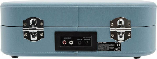 Muse MT-201BVB MT-201BVB Βαλιτσάκι Πικάπ με Belt Drive, Προενίσχυση και Ενσωματωμένα Ηχεία Black / Blue