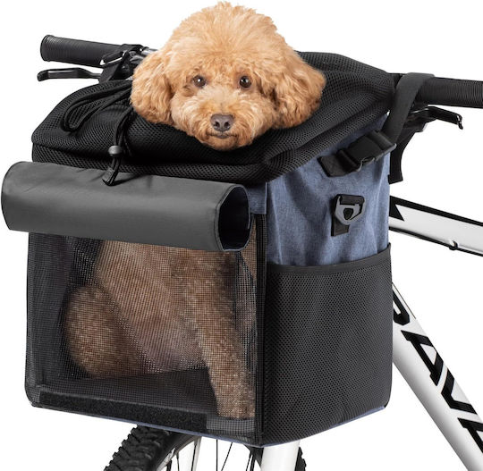 Navaris Dog/Cat Carrying Blue Backpack for 6kg Pets L31xW27xH27cm