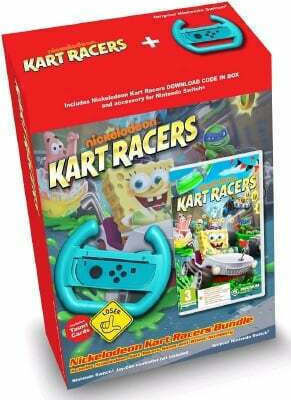 Nickelodeon Kart Racers Bundle + Wheel Accessory Bundle Edition Switch Game