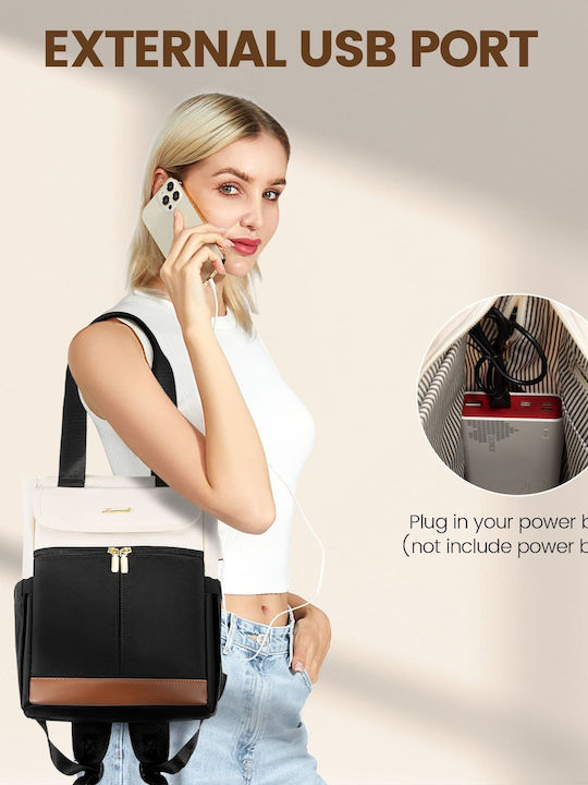 Lovevook Чанта Раница 14" beige/black MB2031
