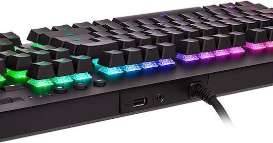 Thermaltake Level 20 GT Gaming Μηχανικό Πληκτρολόγιο με Cherry MX Blue διακόπτες και RGB φωτισμό (Αγγλικό US)
