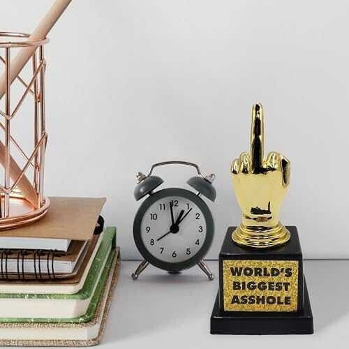 Gadget Mad Monkey Trophy "World's Biggest Asshole"