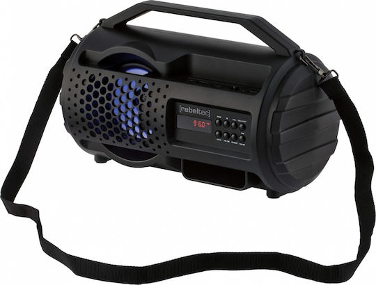 Rebeltec Corfu Ηχείο Bluetooth 12W με Ραδιόφωνο και Διάρκεια Μπαταρίας έως 6 ώρες Μαύρο