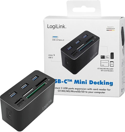 LogiLink Hub 3 Θυρών USB 3.0 με σύνδεση USB-A