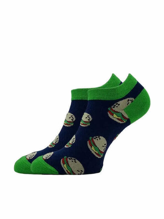 Set de 5 șosete unisex din bumbac până la gleznă Ha Ha-04 Multicolor Prive
