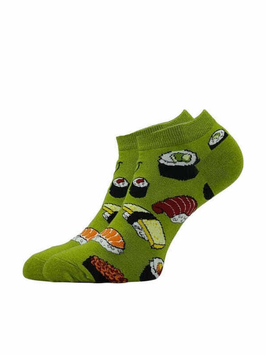 Set de 5 șosete unisex din bumbac până la gleznă Ha Ha-04 Multicolor Prive