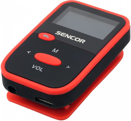 Sencor MP3 Player (8GB) με Οθόνη LCD 1.1" Κόκκινο SFP 4408RD
