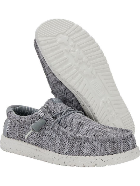 Wally Stretch Sox Велур Мъжки мокасини в Сив цвят