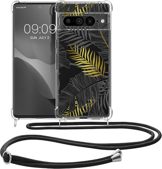 KWmobile Crystal Umschlag Rückseite Silikon mit Band Mehrfarbig (Google Pixel 7 Pro)