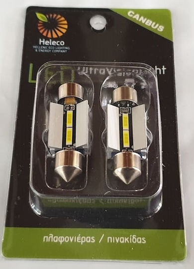 Heleco Λάμπα Αυτοκινήτου Canbus LED 6000K Ψυχρό Λευκό 12-24V