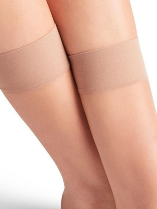 Diana B94 Invisible Elastic Knee-High Stockings 10d 2 Pairs Black