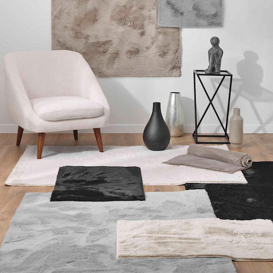 L-c Feline Χαλί Ορθογώνιο Γούνινο Taupe 60x90cm