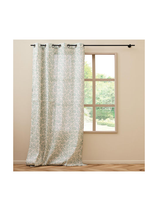 Curtain With Grommets L-c Naya Green 140x240cm