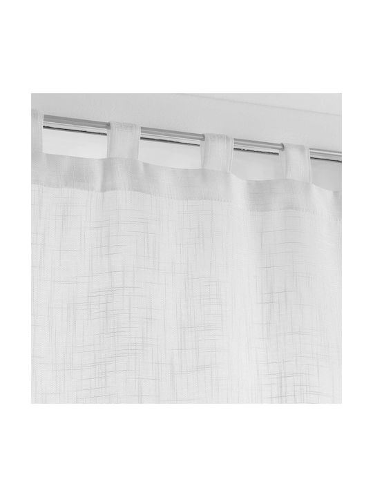 Curtain Window with Tab Top L-c Haltona White 1627714 45x160cm