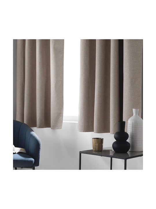 Perdea de Întunecare de Fereastră cu Capse L-c Crepuscule Bej 1612538 140x180cm