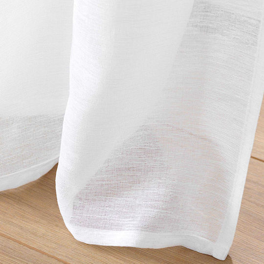 Curtain with Grommets L-c Frangina White 140x240cm