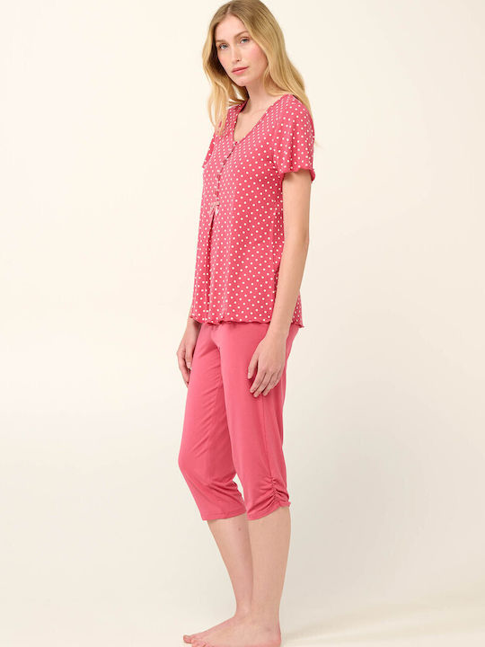 Vamp Комплект пижами за бременни & кърмачки Pink Taupe