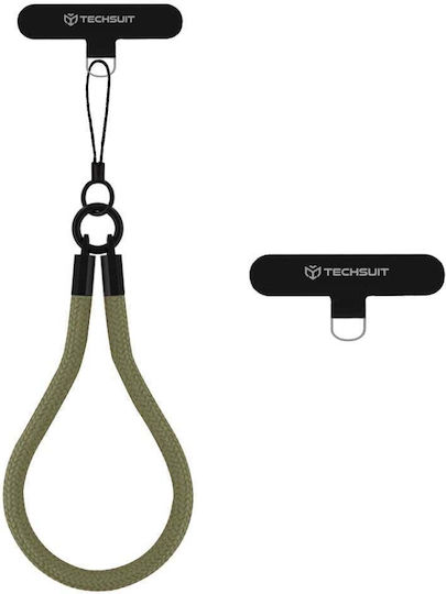 Techsuit Rope Wrist Strap2 Rws2-06 Phones Olive Leaf