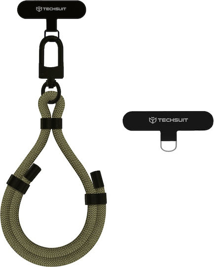Techsuit Rope Wrist Strap1 Rws1-04 Phones Pine Forest