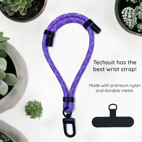 Techsuit Rope Wrist Strap1 Rws1-11 Phones Cobra Purple