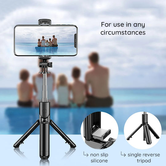 Techsuit Selfie Stick with Bluetooth S03 Black