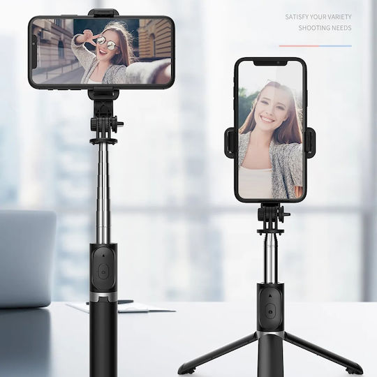 Techsuit Selfie Stick με Bluetooth / Τηλεχειριστήριο Μαύρο