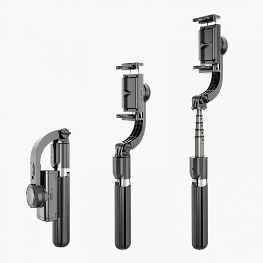 Techsuit Selfie Stick με Bluetooth / Τηλεχειριστήριο Μαύρο