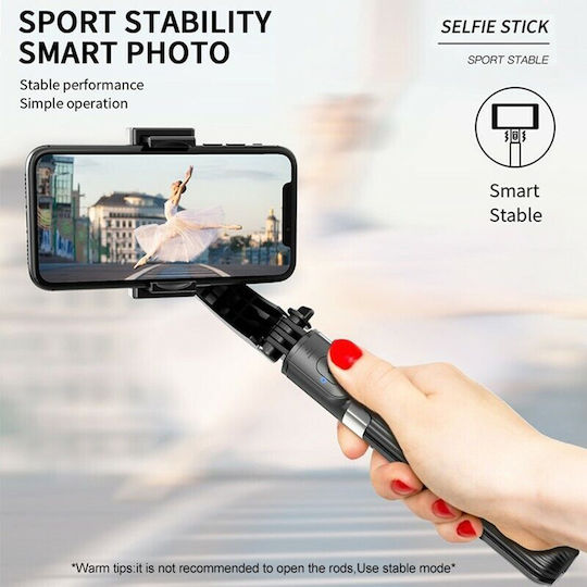 Techsuit Selfie Stick με Bluetooth / Τηλεχειριστήριο Μαύρο