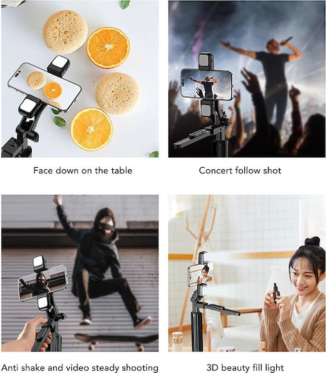 Techsuit Selfie Stick με Bluetooth / Τηλεχειριστήριο Μαύρο