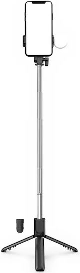 Hurtel Wr1yxs Selfie Stick με Bluetooth / Τηλεχειριστήριο Μαύρο