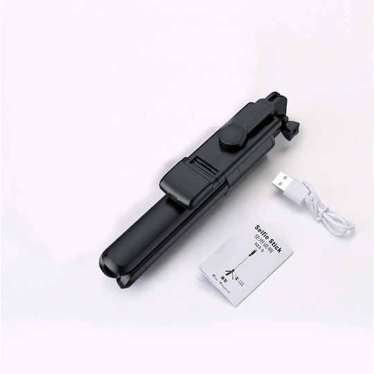 Techsuit Selfie-Stick mit Bluetooth / Fernsteuerung Schwarz