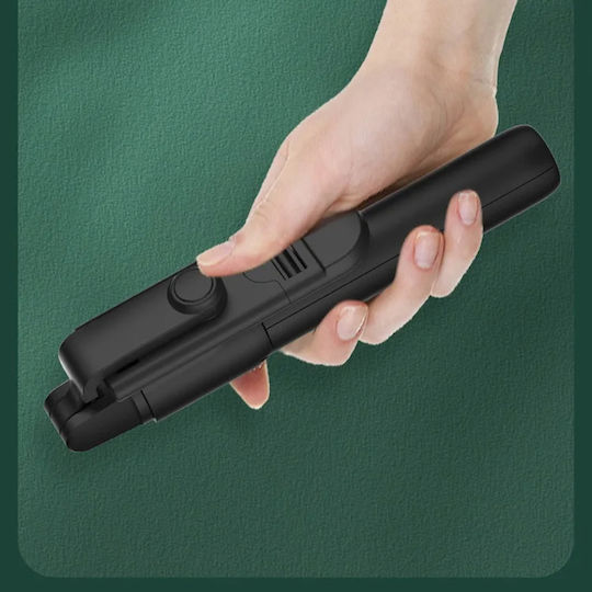 Techsuit Selfie Stick με Bluetooth / Τηλεχειριστήριο Μαύρο