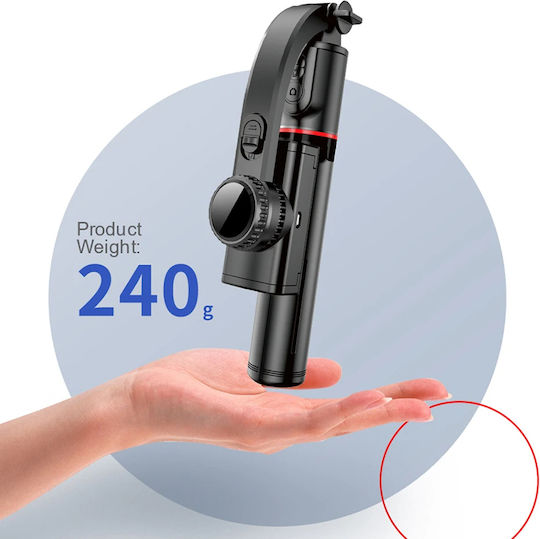 Techsuit Selfie Stick with Bluetooth & Remote Control L19 Black