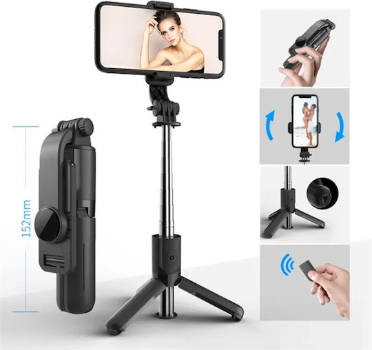 Techsuit Selfie Stick with Bluetooth Black
