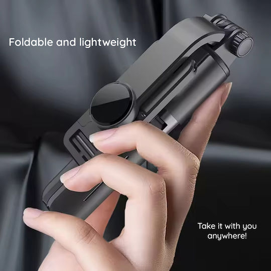 Techsuit Selfie Stick με Bluetooth / Τηλεχειριστήριο Μαύρο