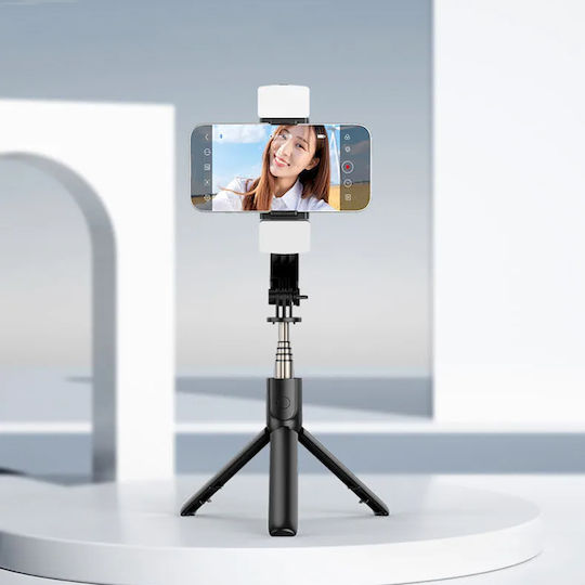 Techsuit Selfie Stick με Bluetooth / Τηλεχειριστήριο Μαύρο