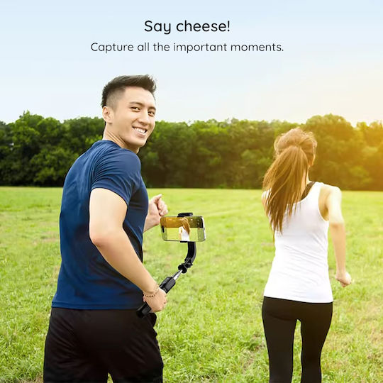 Techsuit Selfie Stick με Bluetooth / Τηλεχειριστήριο Μαύρο