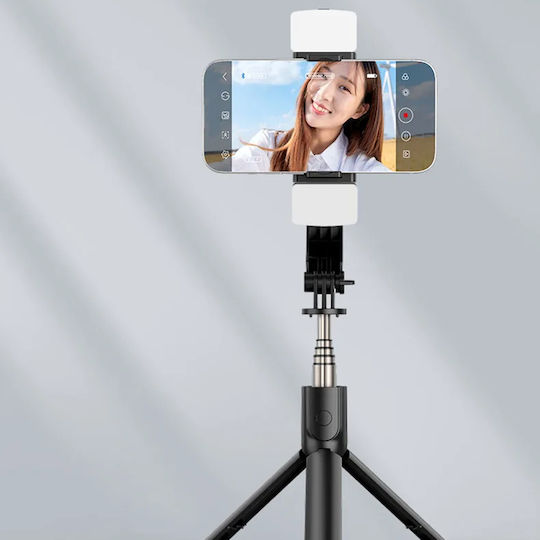 Techsuit Selfie Stick με Bluetooth / Τηλεχειριστήριο Μαύρο