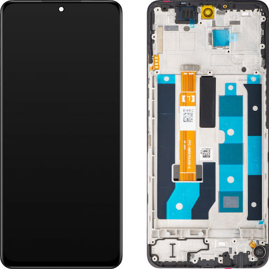 Realme Екран със Сензорен Механизъм и Рамка за Realme 12X RMX3997, RMX3993 (Черен)