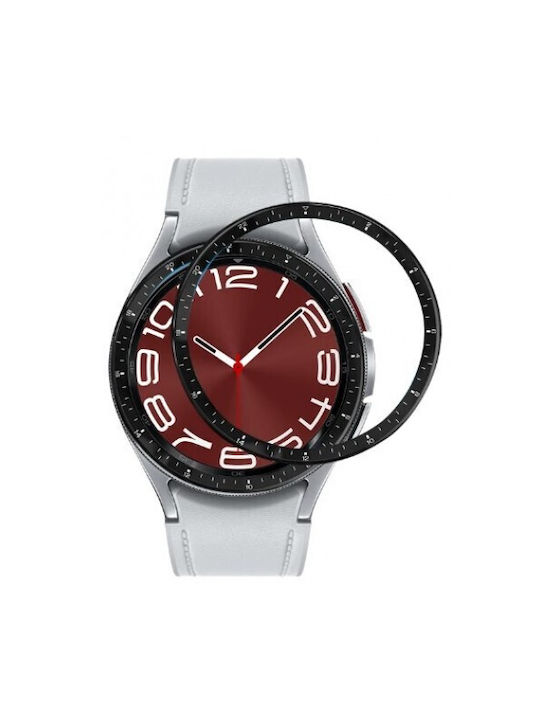 Protective Bezel Stainless Steel Black for Galaxy Watch6 Classic 47mm