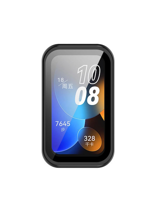 Techsuit Defense360 Pro Πλαστική Θήκη με Τζαμάκι σε Μαύρο χρώμα για Huawei Band 8