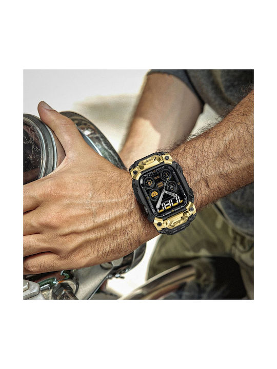 Supcase Unicorn Beetle Ore & Wristband Plastic Case in Gold color for Apple Watch 10 (46 mm)