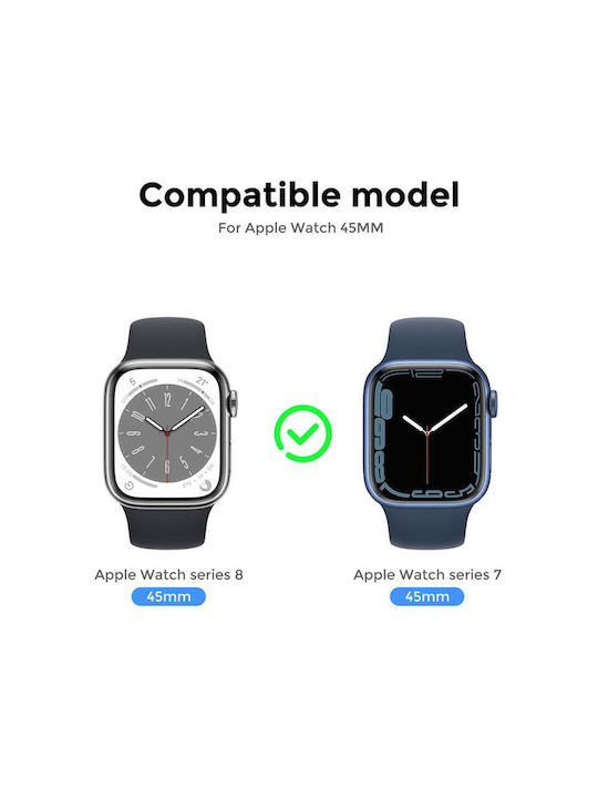 AHAstyle WG115 Пластмасов Калъф в Син цвят за Apple Watch 7, 8, 9 45мм