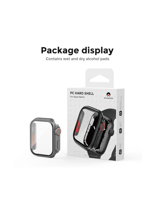 AHAstyle Wg115 Plastikhülle in Gray Farbe für Apple Watch 7, 8, 9 45 mm