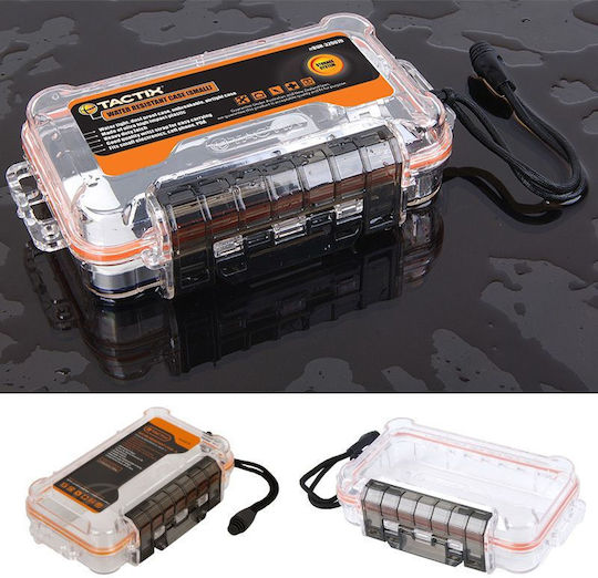 Tactix Protective Case Transparent Waterproof Plastic Wrist Strap 18.5x11.6x4.5cm 320070 1 Piece
