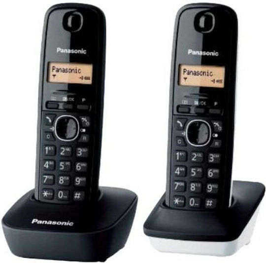 Panasonic KX-TG1612SP1 Cordless Phone Black/White