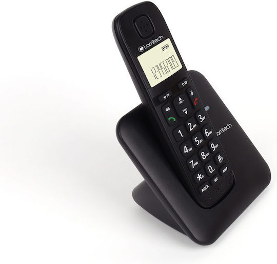 Lamtech LAM114444 Ασύρματο Τηλέφωνο με Ελληνικό Μενού Μαύρο