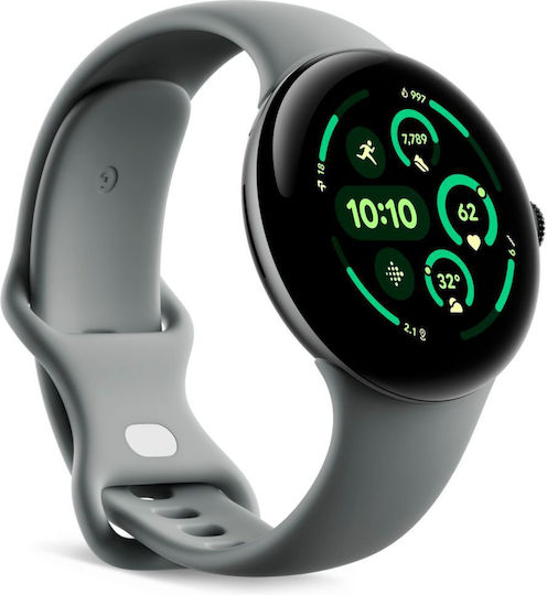 Google Pixel Watch 3 Aluminiu 45mm Rezistent la apă (Matte Hazel Aluminum Case / Hazel Active Band)