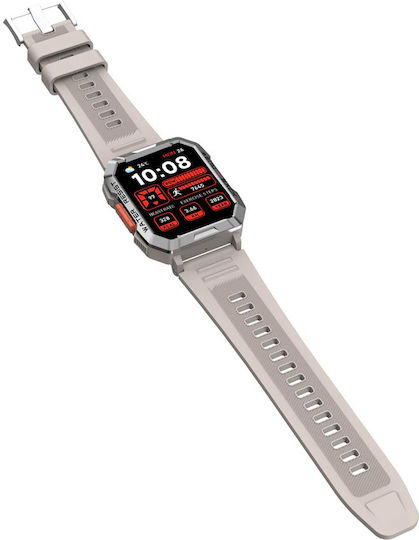 BlackView W60 47mm Smartwatch with Heart Rate Monitor (Khaki)